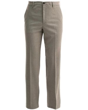Cruna Pantalones Midtown Con Pinzas - Gris
