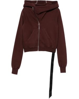 Rick Owens Zip-Up Hoodie - Purple
