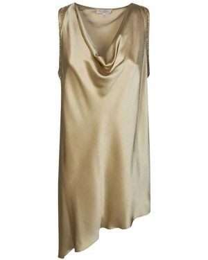 Antonelli Sequin-Embellished Asymmetric Top - Natural