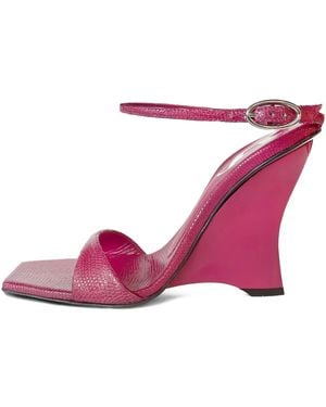 DIESEL D-amber ウェッジサンダル 90mm - ピンク