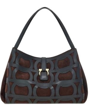 Ferragamo Mia Tote Bag (L) - Black