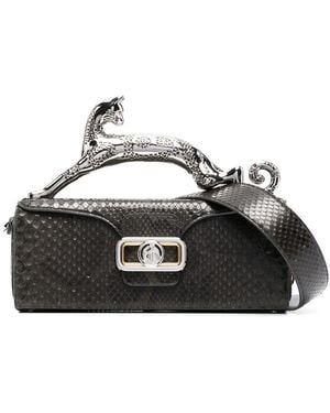 Lanvin Borsa Mini Effetto Serpente - Nero