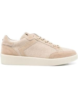 Canali Lace-Up Sneakers - Natural