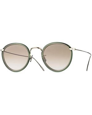 Eyevan 7285 M23 Round-Frame Sunglasses - Metallic