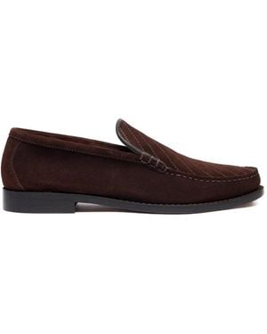 G.H. Bass & Co. Mocassins Cobra Venetian À Couture Tramée - White