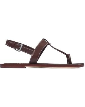 Bernardo Maverick Leather Sandals - Brown