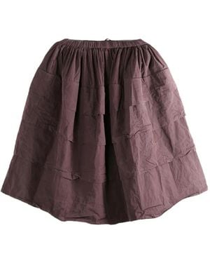 Casey Casey Tiered Midi Skirt - Brown
