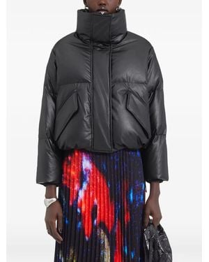 MM6 by Maison Margiela High Neck Down Jacket - Black