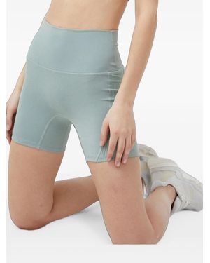 P.E Nation Free Play Ribbed-Panel Shorts - Blue