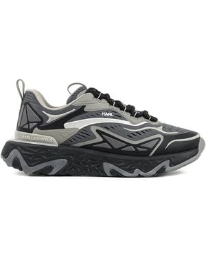 KARL LAGERFELD Blaze Logo-Lettering Trainers - Black