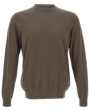 Diktat Ribbed Crew Neck Sweater - Gray