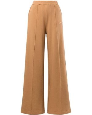 Reebok Wide-Leg Cotton Track Trousers - Brown