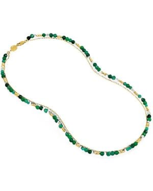 Dower & Hall Evergreen Orissa Necklace - Metallic