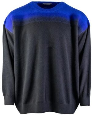 Balenciaga Gradient-Effect Jumper - Blue