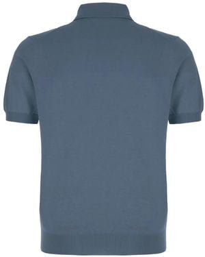 Panicale Ribbed Polo Shirt - Blue