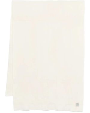 TOTEME Schal mit Monogramm-Print - Natur