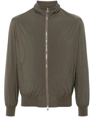 Barba Napoli Fox Bomber Jacket - Grey