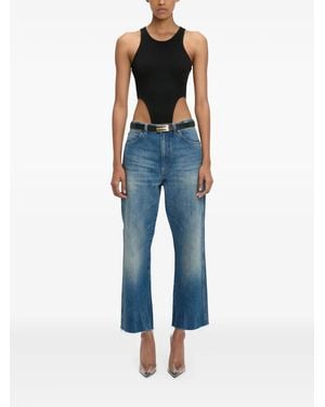 Victoria Beckham リブ ボディスーツ - ブルー