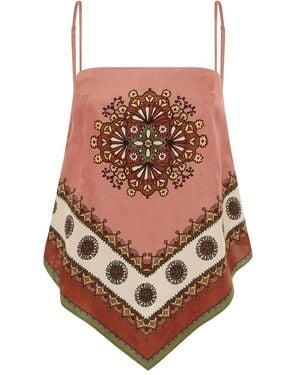 ALÉMAIS Contina Scarf Top - Pink