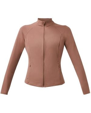 Sweaty Betty Ultimate Studio Zip-Up Raglan-Sleeve Jacket - Brown