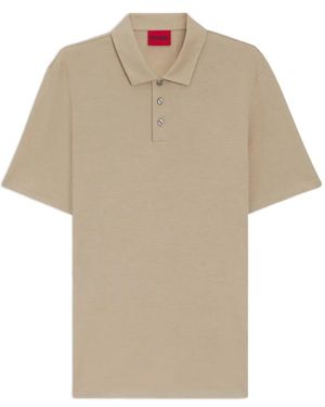 HUGO Logo-Patch Polo Shirt - White
