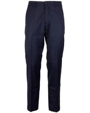 Cruna Nantes Pressed-Crease Pants - Blue