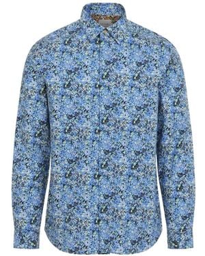 Paul Smith Chemise Fleurie À Manches Longues - Blue