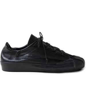 Springa Low-Top Leather Trainers - Black