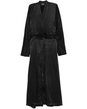 Dixie Wrap-Style Belted Midi Dress - Black