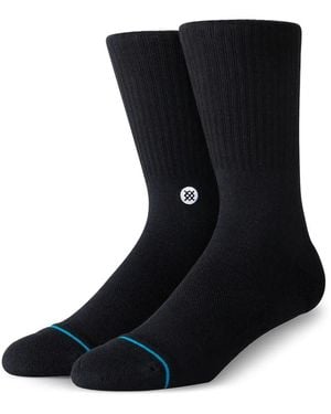 Stance Logo-Detail Crew Socks - Black