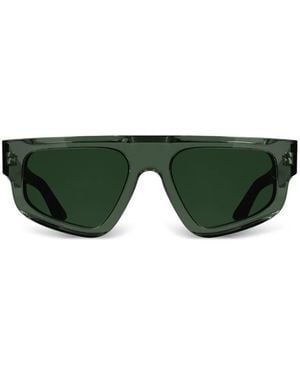 Calvin Klein Geometric-Frame Sunglasses - Green