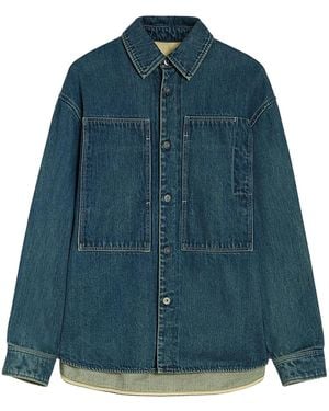 Jil Sander Long-Sleeve Denim Shirt - Blue