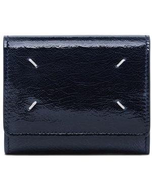 Maison Margiela Cartera Con Detalle De Cuatro Costuras - Azul