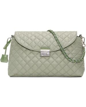 MZ Wallace Bolso De Hombro Crosby Lock Acolchado - Gris