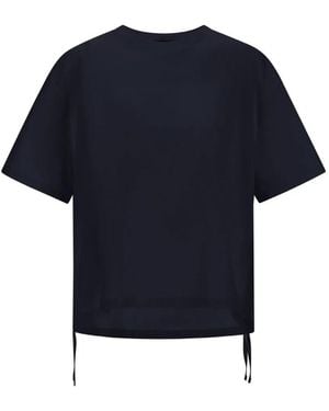 Herno Drawstring-Hem T-Shirt - Blue