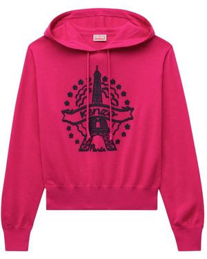 KENZO Eiffel Tower Hoodie - Pink