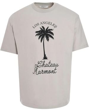 ih nom uh nit T-Shirt mit Palmen-Print - Grau
