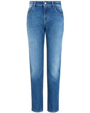 Emporio Armani J36 Belt-Loops Jeans - Blue