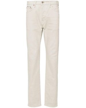 Tom Ford Mid-Rise Slim-Fit Jeans - Natural