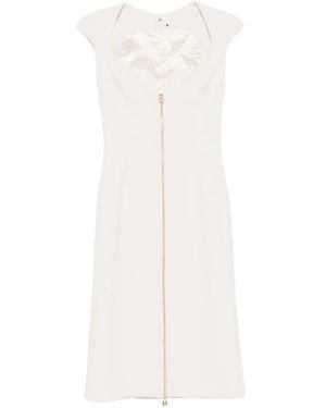 Elisabetta Franchi Midi Dress - White