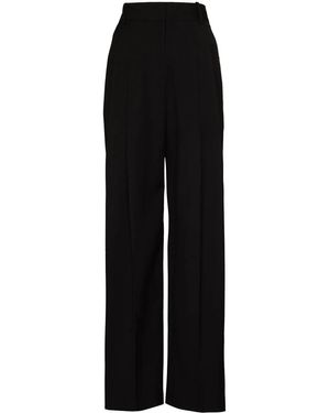 Frankie Shop Gelso High-Waisted Darted Trousers - Black