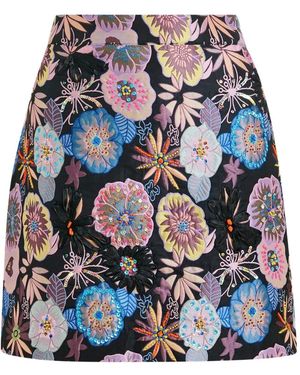 Essentiel Antwerp Iorgeous Floral Sequin Mini Skirt - Blue