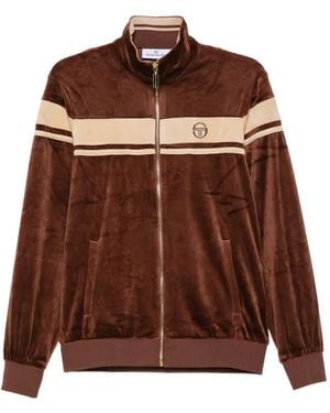 Sergio Tacchini Damarindo Velour Track Jacket - Brown