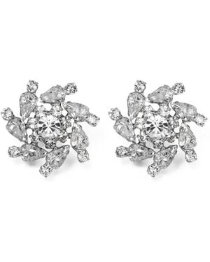 Jennifer Behr Shereen Crystal-Embellished Earrings - White