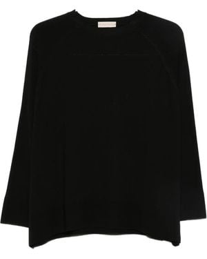 Purotatto Pull En Maille Fine - Noir