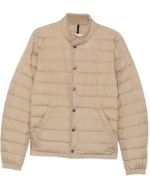 Moncler Logo-Patch Quilted Jacket - Natural