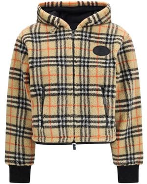 Burberry Hooded Check-Pattern Jacket - Metallic