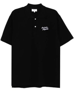 Maison Kitsuné Handwriting Comfort Polo - Black