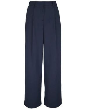 Twp Pleated Tailored Trousers - Blue