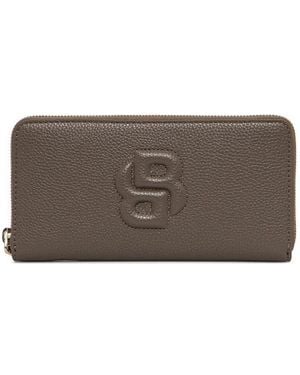 BOSS Emed Logo Wallet - Brown